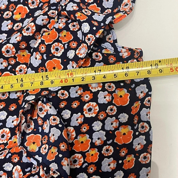 Madison Jules Floral Fluffer Sleeveless V Neck Top Blouse Size S - Picture 9 of 14